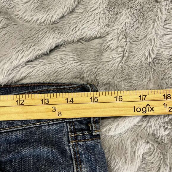 Old Navy The Diva Jeans Womens 2 Regular Blue Denim Straight Low Rise Distressed - Picture 8 of 10